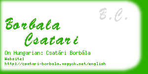borbala csatari business card